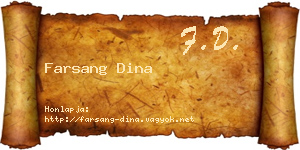 Farsang Dina névjegykártya
